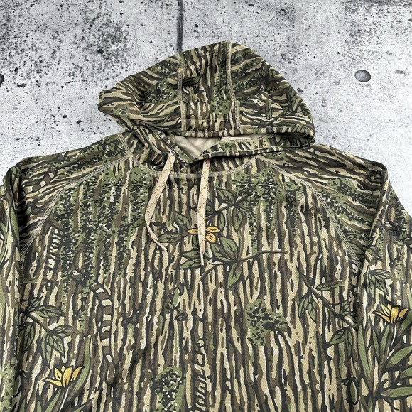 New NWT Howler Bros Loggerhead Hoodie Mens Medium Swamp Country Camo Pocket - Picture 3 of 11